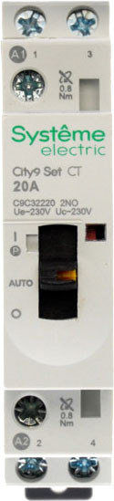 Изображение товара Контактор Systeme (Schneider) Electric City9 Set 2P 2НО 20A AC 230В-230В / C9C32220