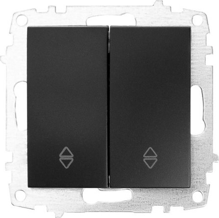 Изображение товара Выключатель El-Bi Zena-Vega / 609-014800-211 (черный)