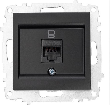 Изображение товара Розетка El-Bi Zena-Vega / 609-014800-247 (черный)