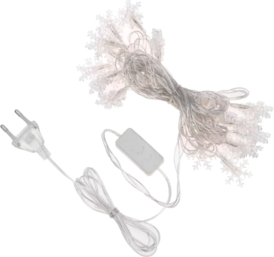 Изображение товара Светодиодная гирлянда Neon-Night Снежинки 304-024 (5м, мультиколор)