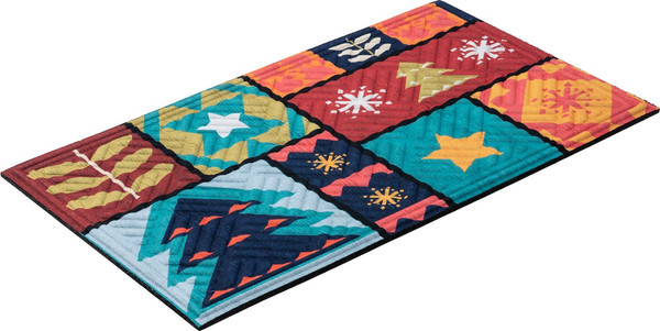 Изображение товара Коврик грязезащитный Multy Home Lima mat 45x75cm / EU5000347 (Colorful Xmas)