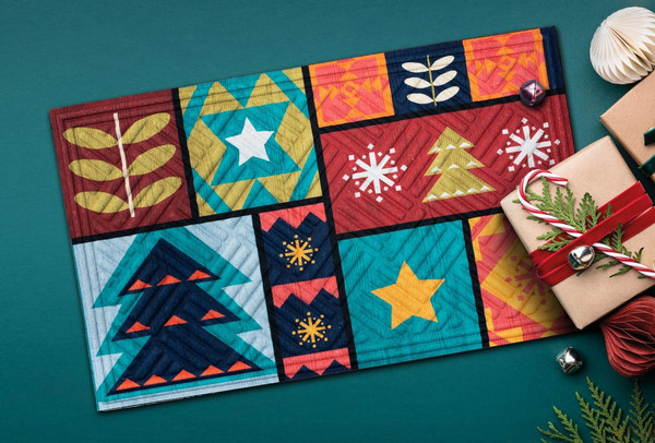 Изображение товара Коврик грязезащитный Multy Home Lima mat 45x75cm / EU5000347 (Colorful Xmas)