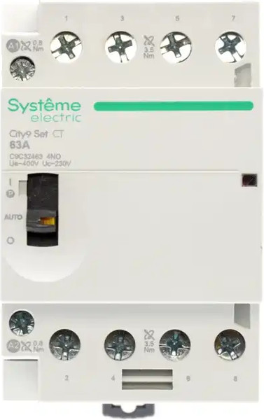 Изображение товара Контактор Systeme (Schneider) Electric City9 Set 4P 4НО 63A AC 400В-230В / C9C32463
