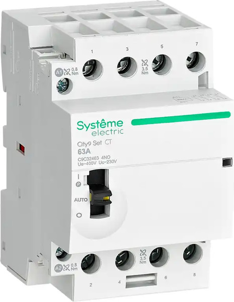 Изображение товара Контактор Systeme (Schneider) Electric City9 Set 4P 4НО 63A AC 400В-230В / C9C32463