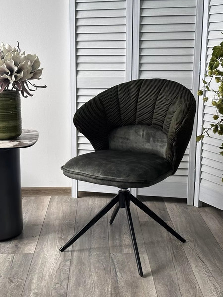 Изображение товара Стул M-City Astra / 621M05768 (зеленый Sonic 77 ткань/7525-156 велюр/черный)