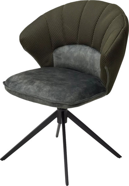 Изображение товара Стул M-City Astra / 621M05768 (зеленый Sonic 77 ткань/7525-156 велюр/черный)