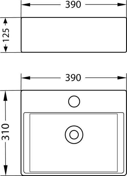 Изображение товара Умывальник Lauter 21370 + клапан 21190B
