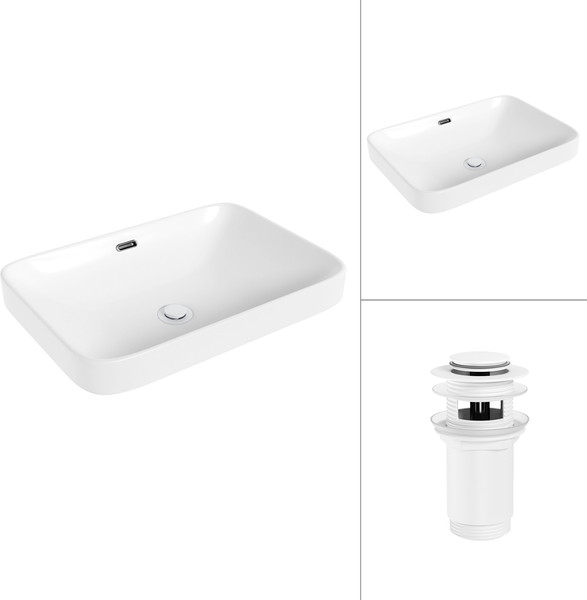 Изображение товара Умывальник Lauter 21441A + клапан 21190W