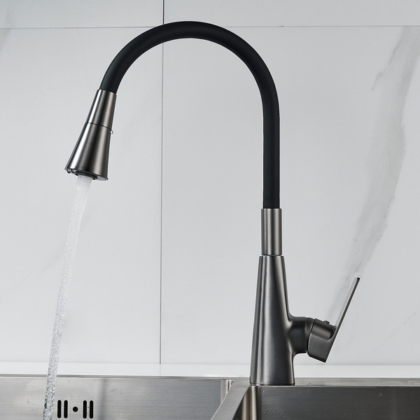 Изображение товара Смеситель Shevanik S543T-3 (оружейная сталь)