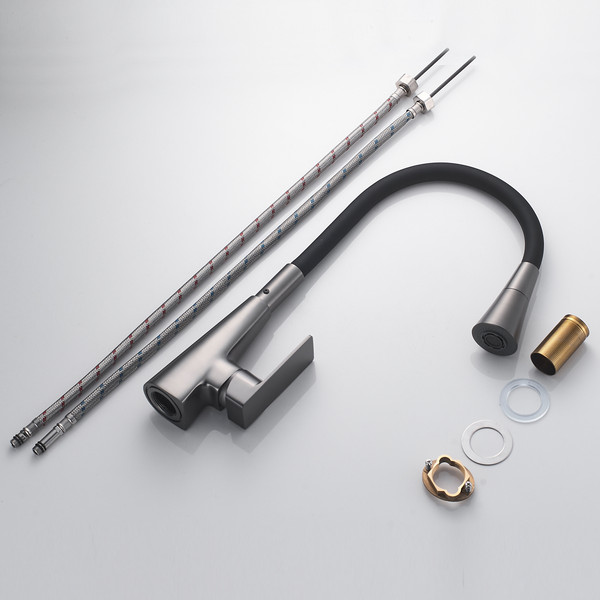 Изображение товара Смеситель Shevanik S543T-3 (оружейная сталь)