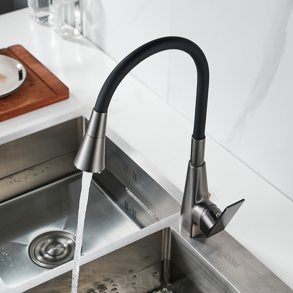 Изображение товара Смеситель Shevanik S543T-3 (оружейная сталь)