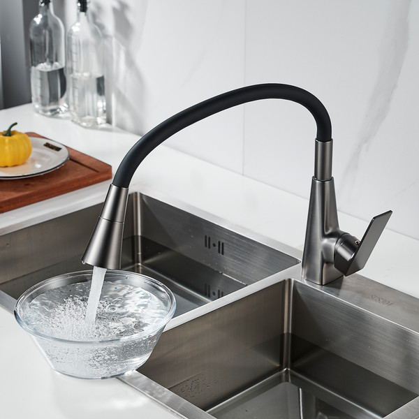 Изображение товара Смеситель Shevanik S543T-3 (оружейная сталь)