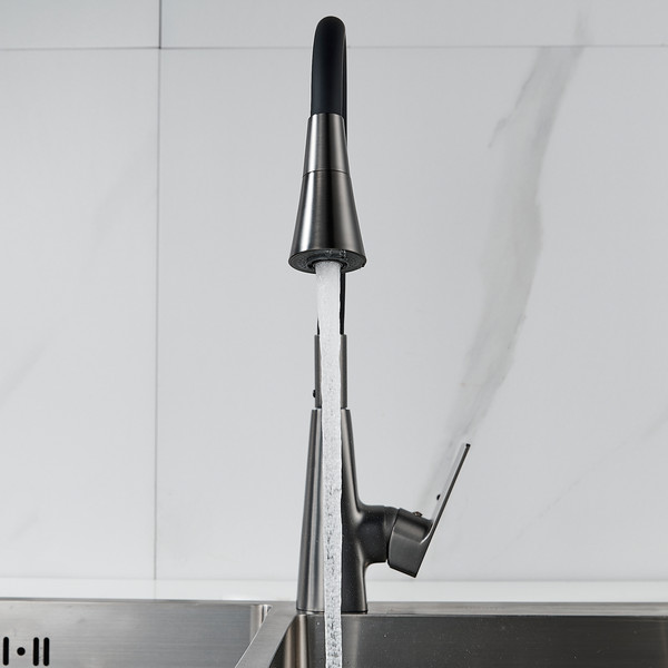 Изображение товара Смеситель Shevanik S543T-3 (оружейная сталь)