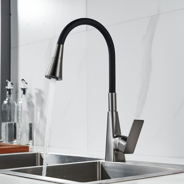 Изображение товара Смеситель Shevanik S543T-3 (оружейная сталь)