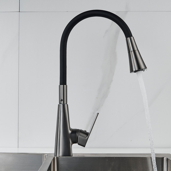 Изображение товара Смеситель Shevanik S543T-3 (оружейная сталь)