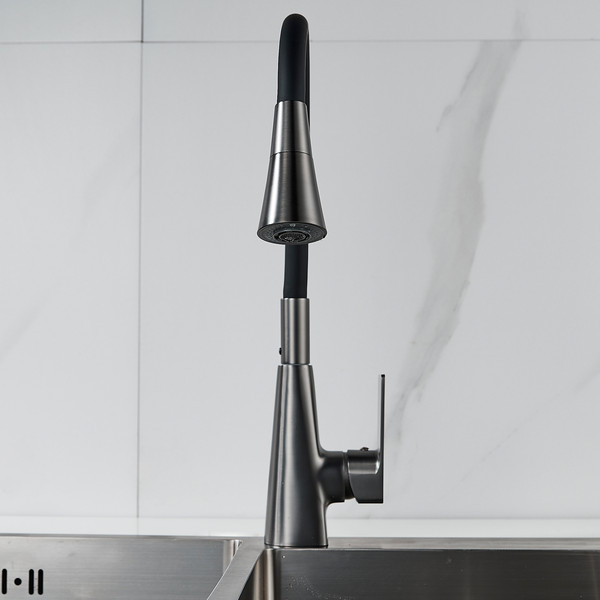 Изображение товара Смеситель Shevanik S543T-3 (оружейная сталь)