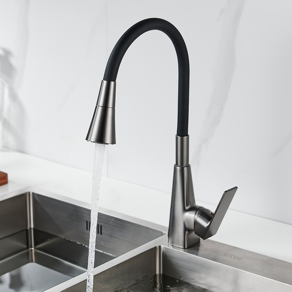 Изображение товара Смеситель Shevanik S543T-3 (оружейная сталь)