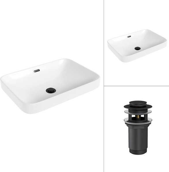 Изображение товара Умывальник Lauter 21441A + клапан 21190B