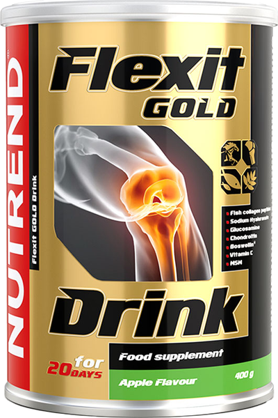 Изображение товара Хондропротектор Nutrend Flexit Gold Drink (400г, яблоко)