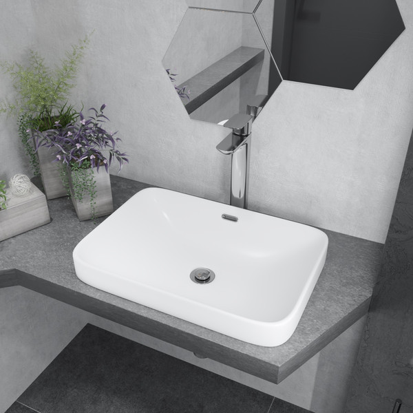 Изображение товара Умывальник Lauter 21441A + клапан 21190G + сифон 21635G (золото)