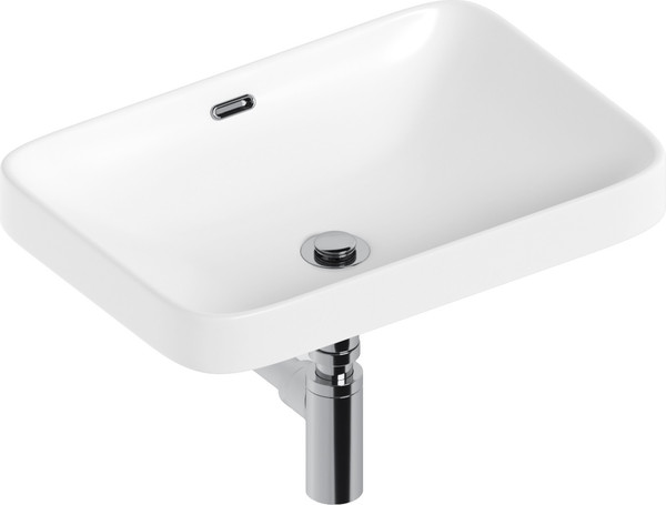 Изображение товара Умывальник Lauter 21441A + клапан 21190CH + сифон 21635CH (хром)