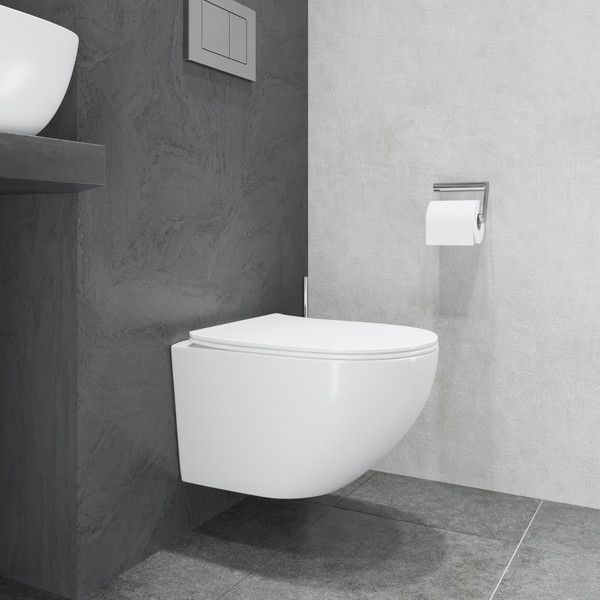 Изображение товара Унитаз подвесной с инсталляцией Lauter Sulzdorf + GROHE Rapid SL 39504000 (белый с микролифтом)