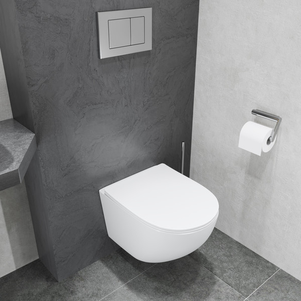 Изображение товара Унитаз подвесной с инсталляцией Lauter Sulzdorf + GROHE Rapid SL 39504000 (белый с микролифтом)