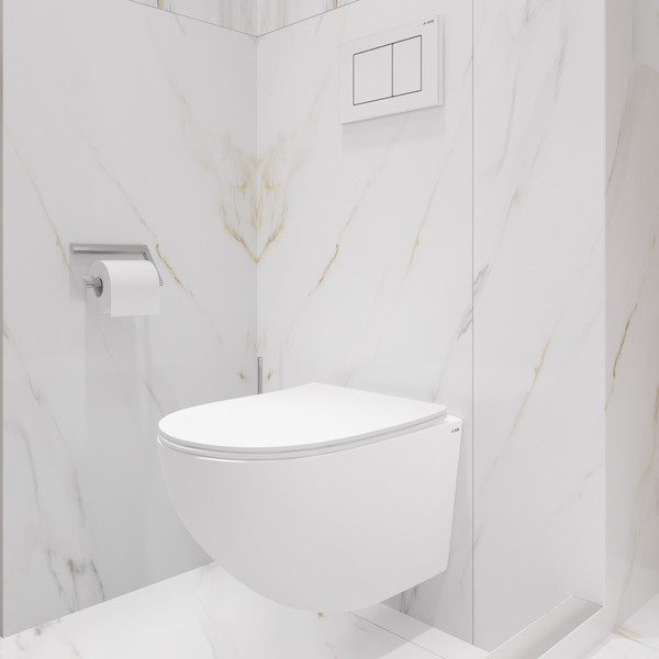 Изображение товара Унитаз подвесной с инсталляцией Lauter Sulzdorf + GROHE Rapid SL 39504000 (белый с микролифтом)