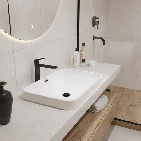 Изображение товара Умывальник Lauter 21441B + клапан 21190CH