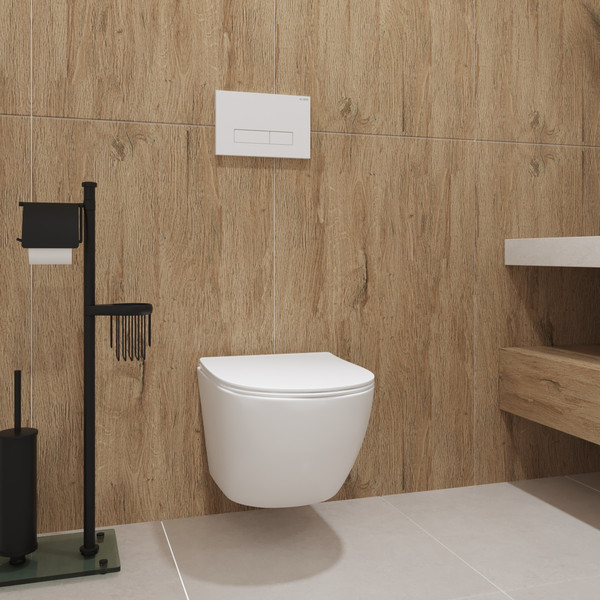 Изображение товара Унитаз подвесной с инсталляцией Lauter Sulzdorf + GROHE Solido 38811KF0 + панель GROHE 37131000 (белый с микролифтом)