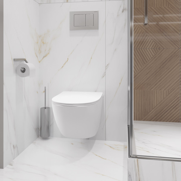 Изображение товара Унитаз подвесной с инсталляцией Lauter Sulzdorf + GROHE Solido 38811KF0 + панель GROHE 37131000 (белый с микролифтом)