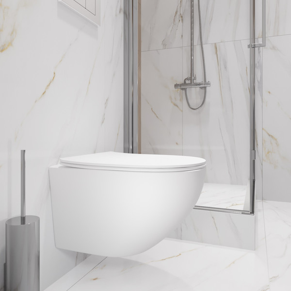 Изображение товара Унитаз подвесной с инсталляцией Lauter Sulzdorf + GROHE Solido 38811KF0 + панель GROHE 37131000 (белый с микролифтом)