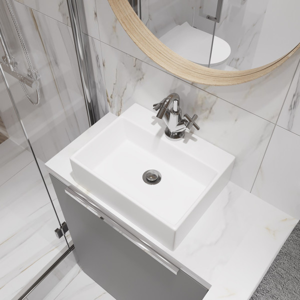 Изображение товара Умывальник Lauter 21344 + клапан 21190G + сифон 21635G (золото)