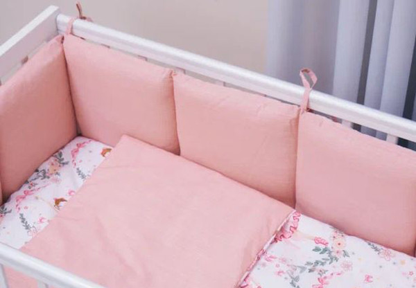 Изображение товара Бортик в кроватку Rant Меланж поплин / 142/2-20 (розовый)