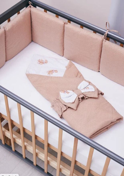 Изображение товара Бортик в кроватку Rant Меланж поплин / 142/2-21 (бежевый)