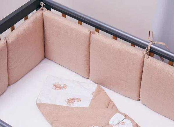 Изображение товара Бортик в кроватку Rant Меланж поплин / 142/2-21 (бежевый)