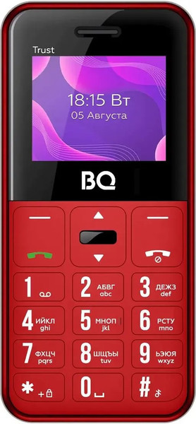 Изображение товара Мобильный телефон BQ 1866 Trust (красный)