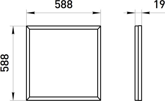 Изображение товара Панель светодиодная ЭРА SPO-14-38-4K-BL / Б0063054