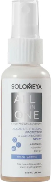 Изображение товара Спрей для волос Solomeya Argan Oil Thermal Protector & Conditioning All In One (50мл)