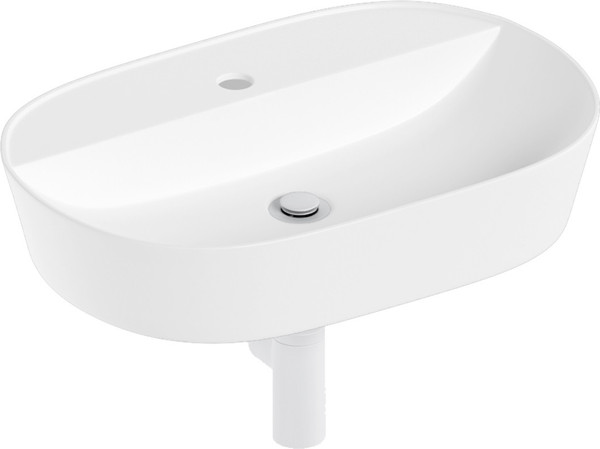 Изображение товара Умывальник Lauter 21460-60 + клапан 21190W + сифон 21635W (белый матовый)