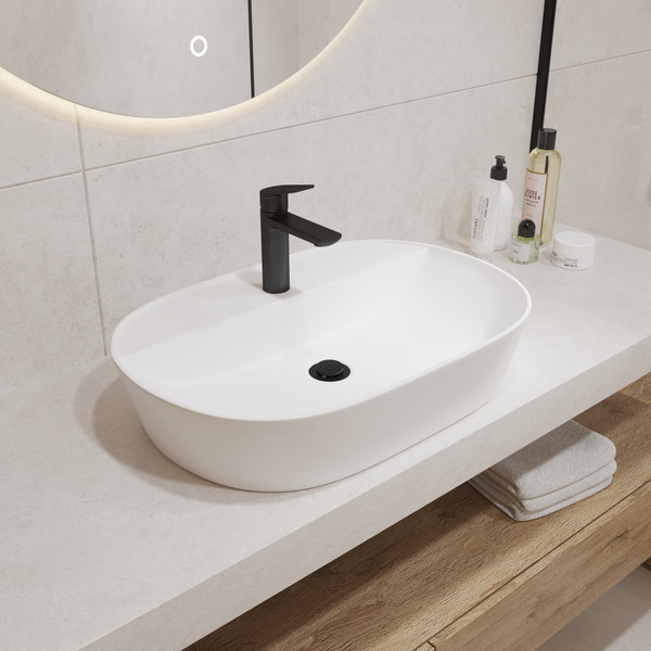 Изображение товара Умывальник Lauter  21460-60 + клапан 21190G + сифон 21635G (золото)
