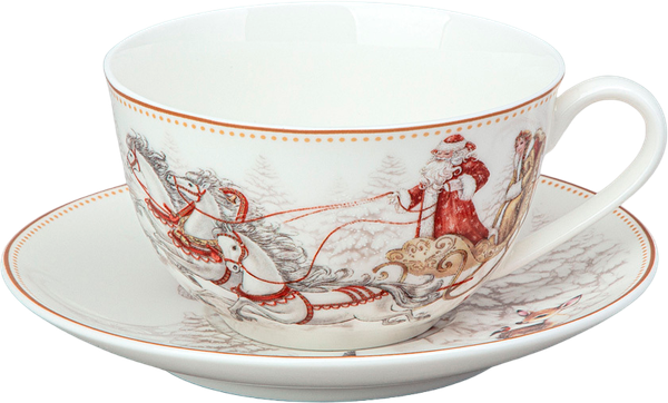 Изображение товара Чашка с блюдцем Lefard Морозко 85-2044