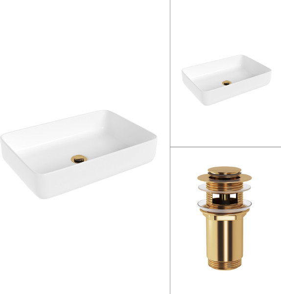 Изображение товара Умывальник Lauter 21487-50 + клапан 21190G