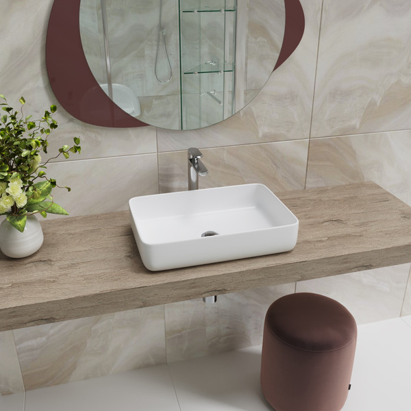 Изображение товара Умывальник Lauter 21487-50 + клапан 21190G + сифон 21635G (золото)