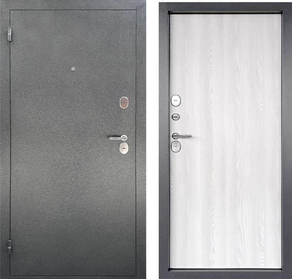 Изображение товара Входная дверь Промет Арктик Эко букле графит/ривьера айс (98x205, левая)