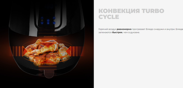 Изображение товара Аэрогриль Redmond AG1902 (черный)