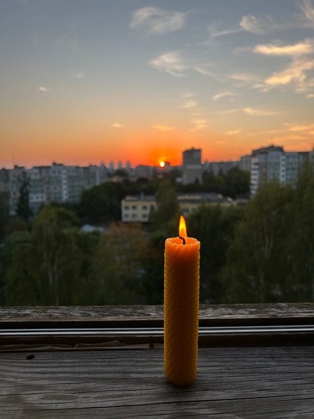 Изображение товара Свеча Вендитио CY1 Магическая на восстановление энергии с Руной (желтый)