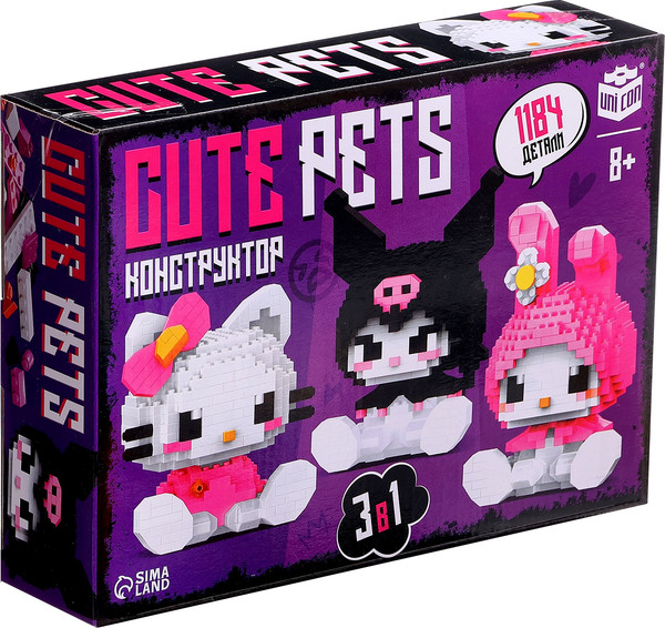 Изображение товара Микроконструктор Unicon Cute Pets / 10471524