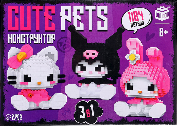 Изображение товара Микроконструктор Unicon Cute Pets / 10471524
