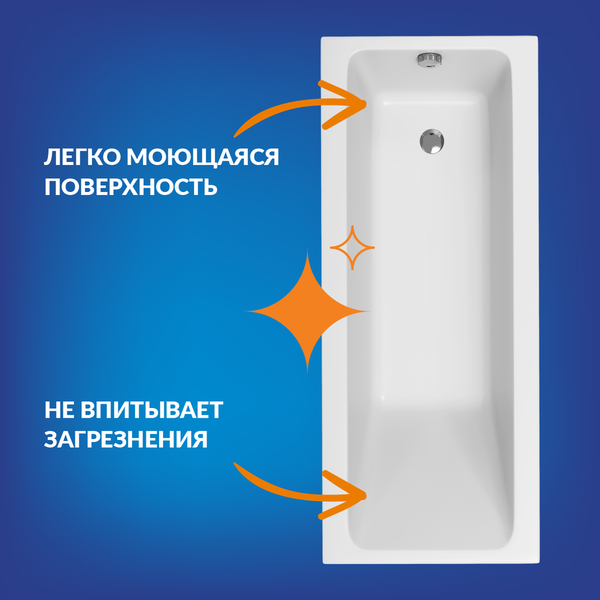 Изображение товара Ванна акриловая Cersanit Crea 170x70 / 64870